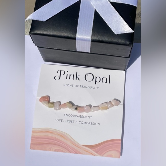 BOGO FREE Pink Opal Natural Stone Bracelet 💖 - Picture 2 of 3